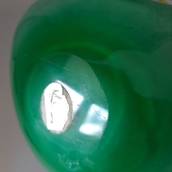 Murano Glass Bowl Tutti Frutti Handcrafted Decorative Art Piece Green Candy Dish - Picture 9 of 9